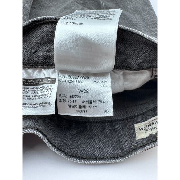 Levi's Womens Distressed Black Cutoff Shorts 28 - Picture 3 of 4